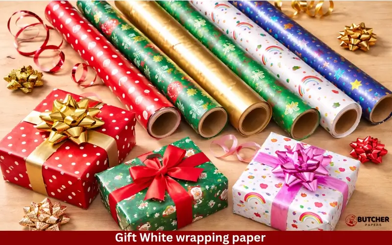 White wrapping paper